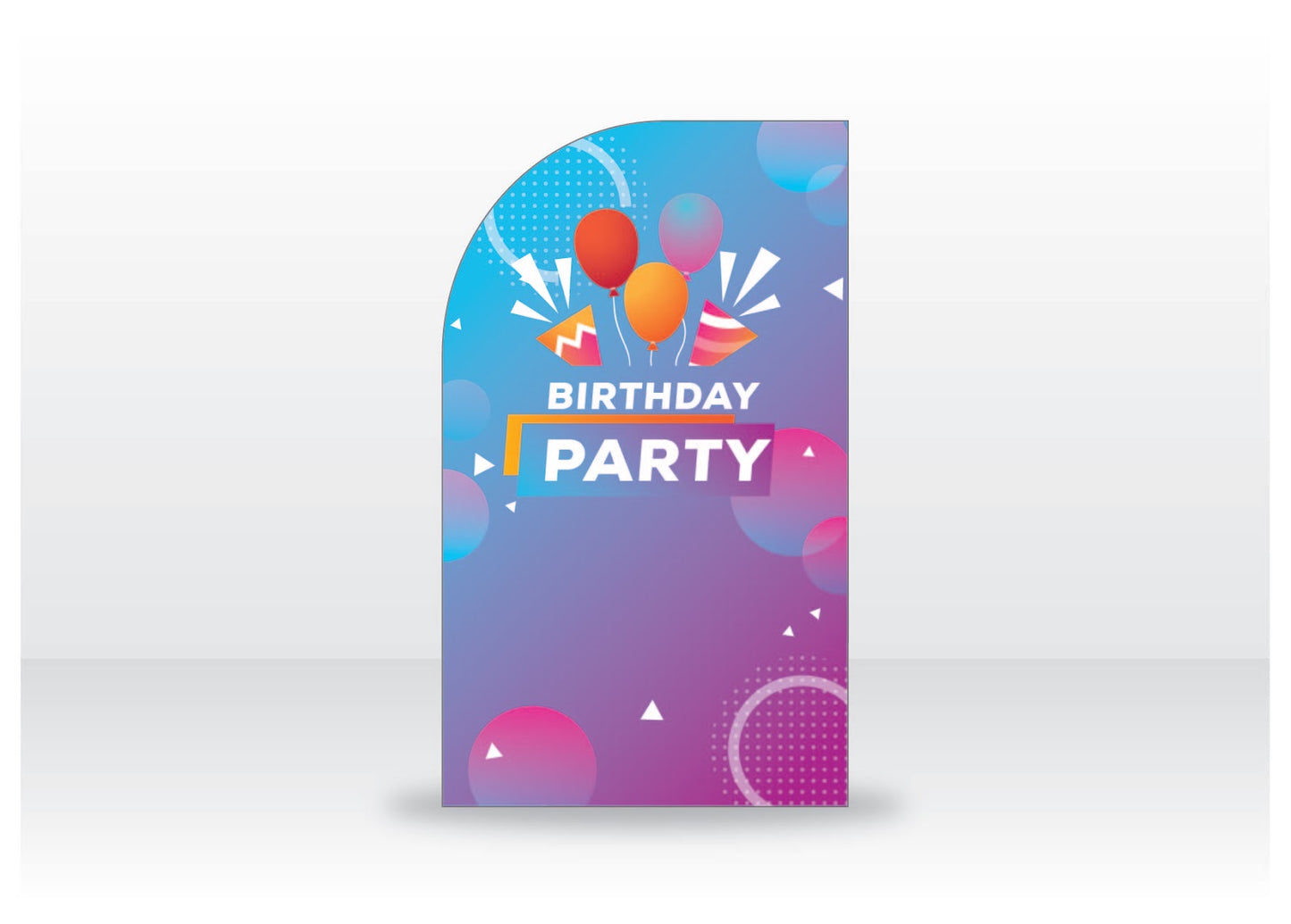 Gradient Birthday Backdrop