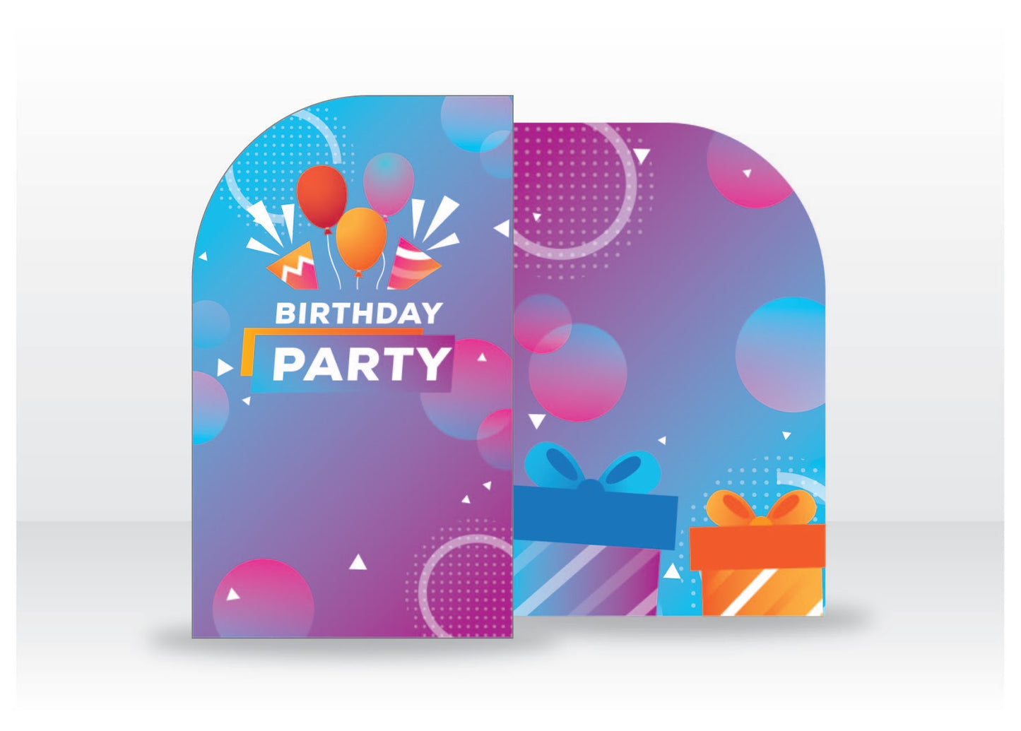 Gradient Birthday Backdrop