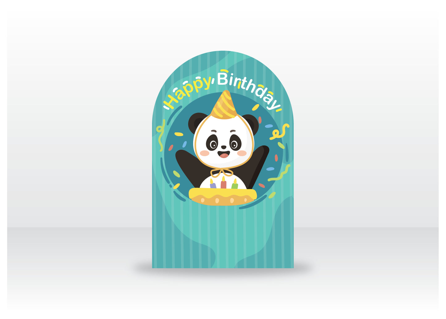Panda Birthday Backdrop