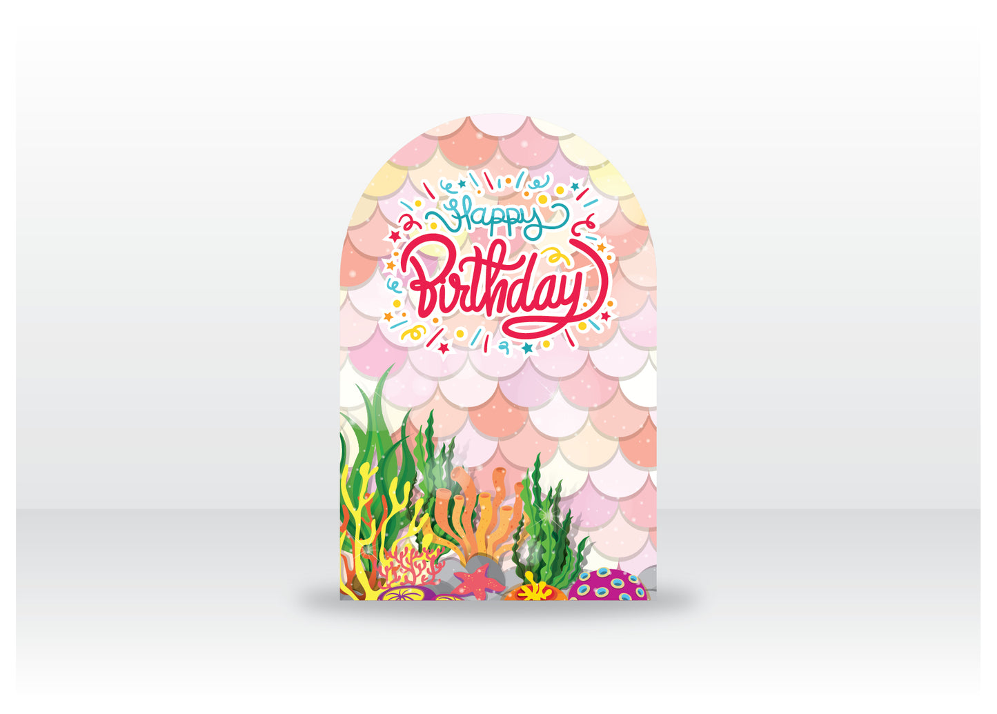 Mermaid Birthday Backdrop