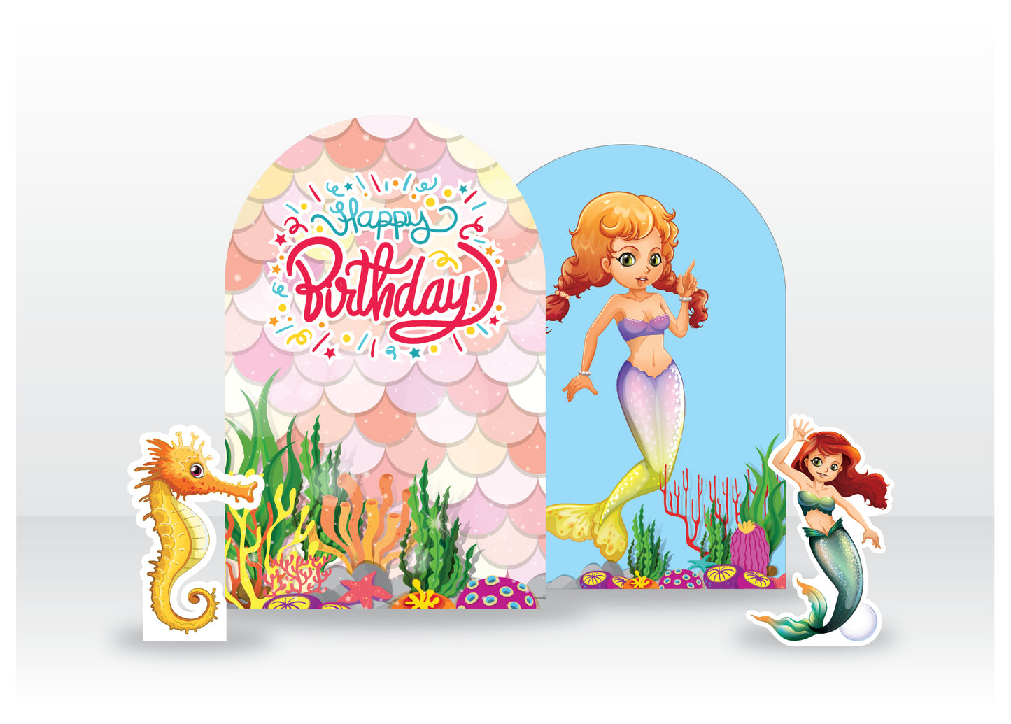 Mermaid Birthday Backdrop