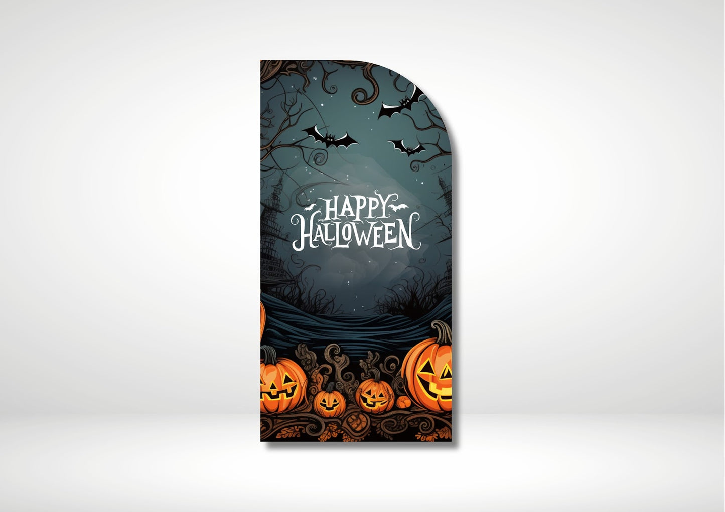 Pumpkin Halloween Festive Backdrop