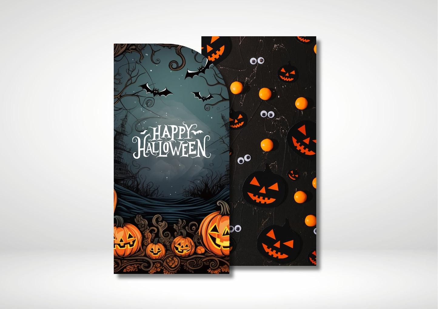 Pumpkin Halloween Festive Backdrop