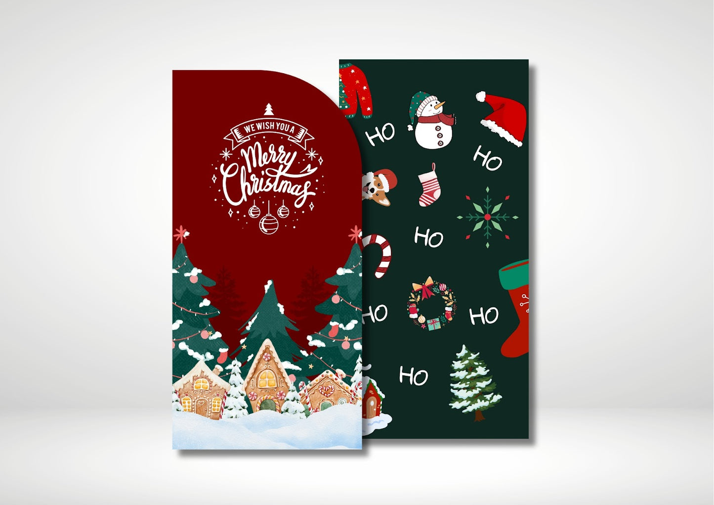 Red Christmas Festive Backdrop